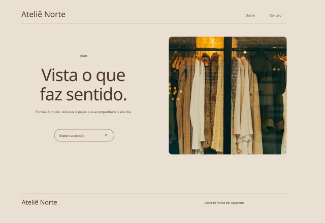Prévia do site Ateliê Norte