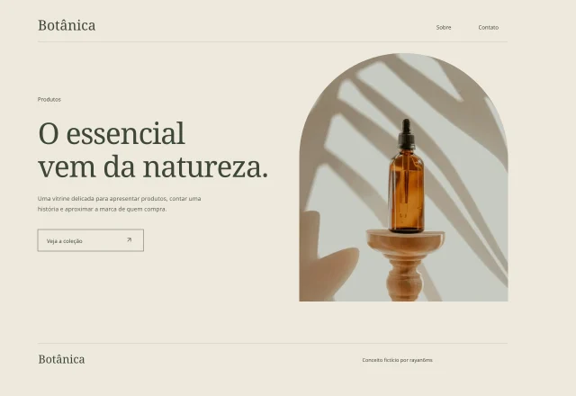 Prévia do site Botânica