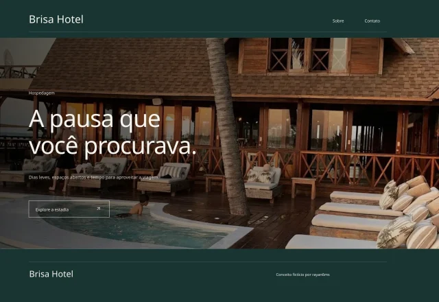 Prévia do site Brisa Hotel