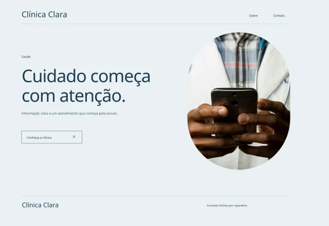 Prévia do site Clínica Clara