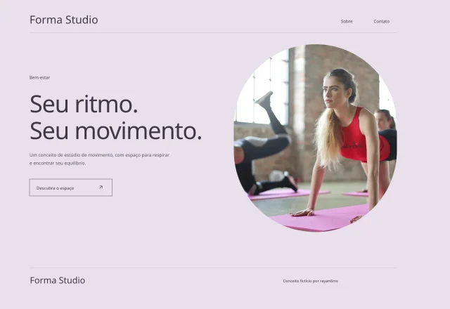 Prévia do site Forma Studio