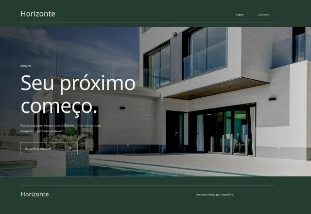 Prévia do site Horizonte