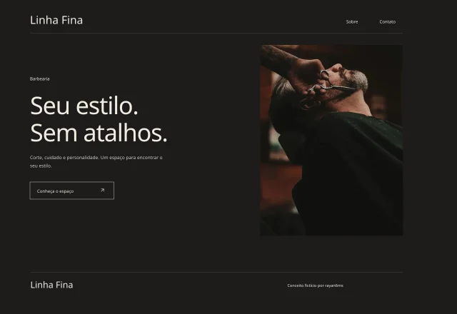 Prévia do site Linha Fina
