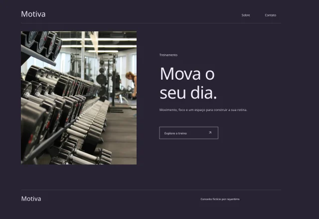 Prévia do site Motiva