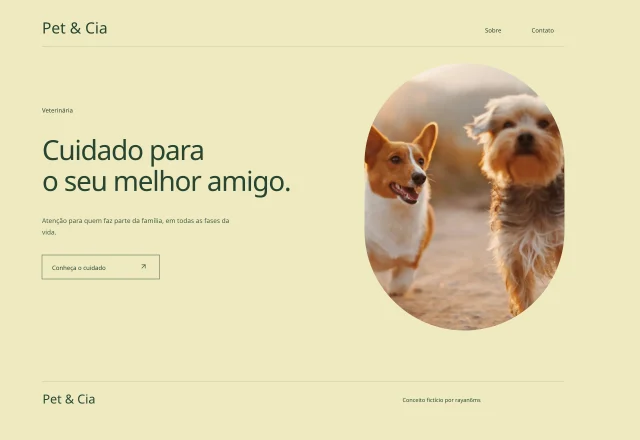Prévia do site Pet & Cia