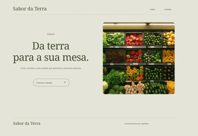 Prévia do site Sabor da Terra